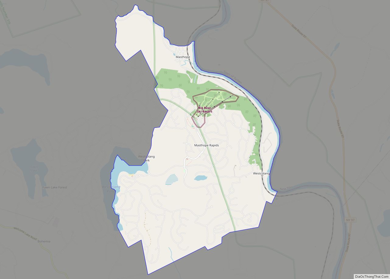 Map of Masthope CDP