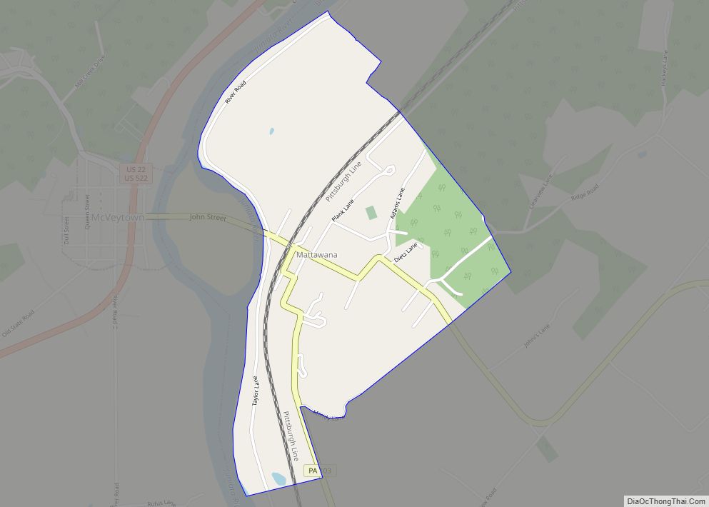 Map of Mattawana CDP