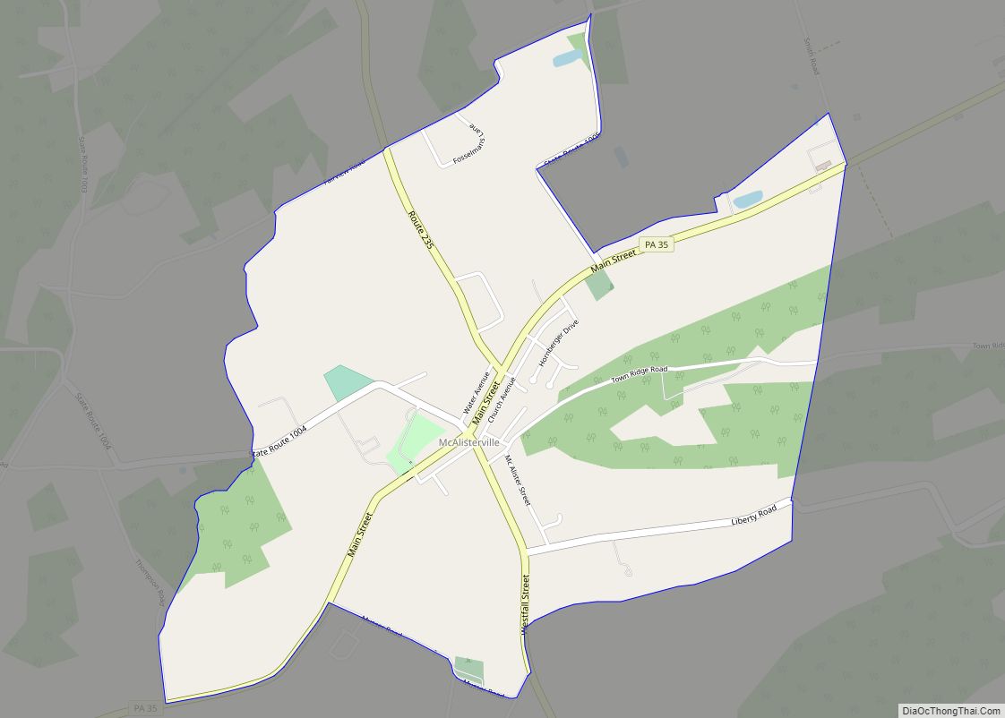 Map of McAlisterville CDP