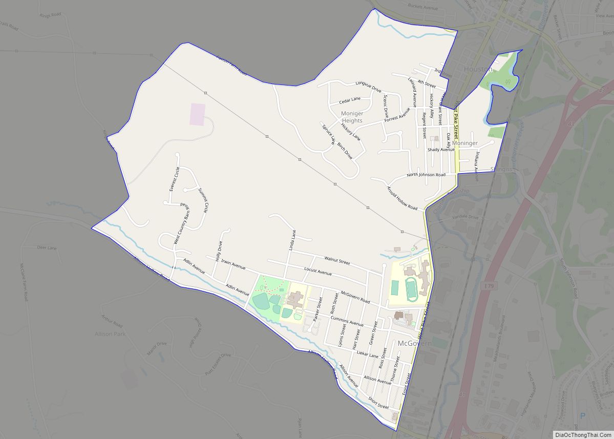 Map of McGovern CDP