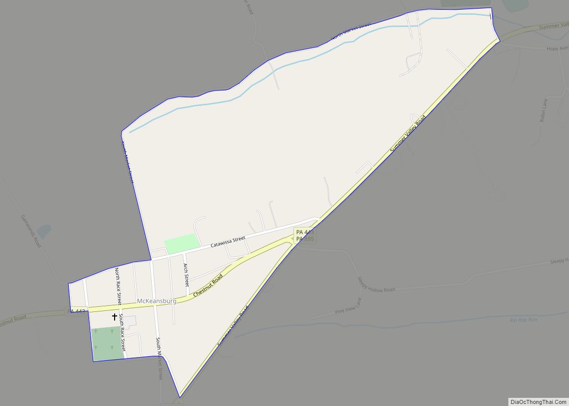 Map of McKeansburg CDP