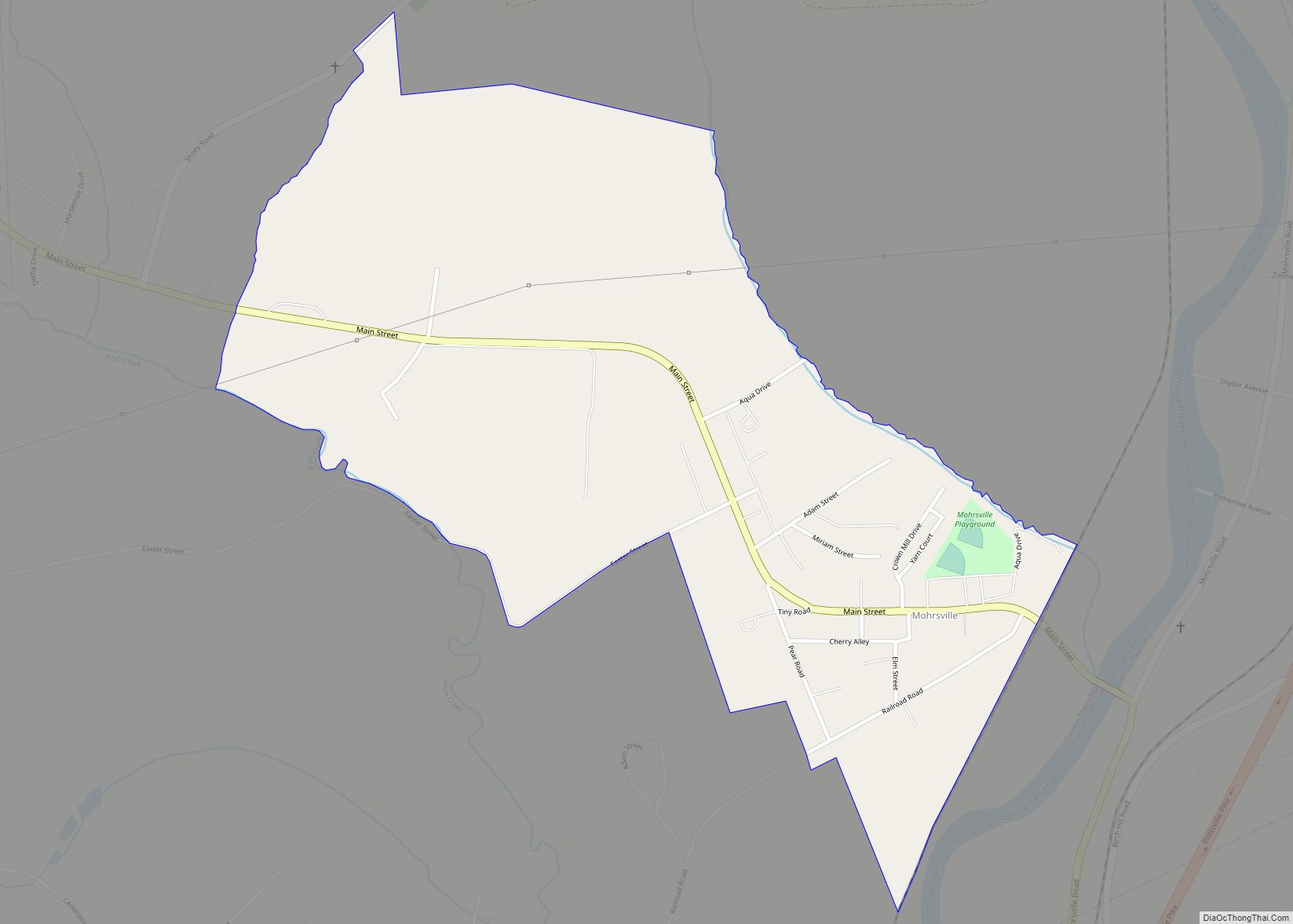 Map of Mohrsville CDP