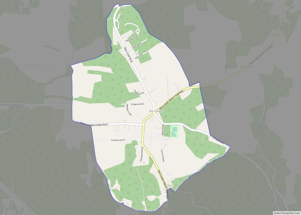 Map of Morrisdale CDP