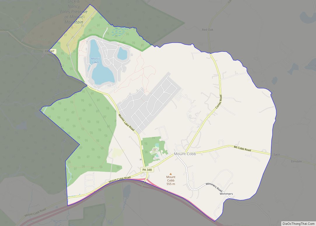 Map of Mount Cobb CDP