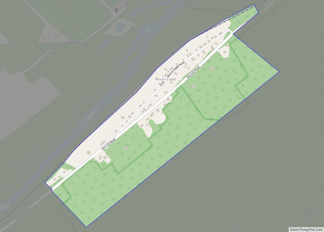 Map of Mount Eagle CDP