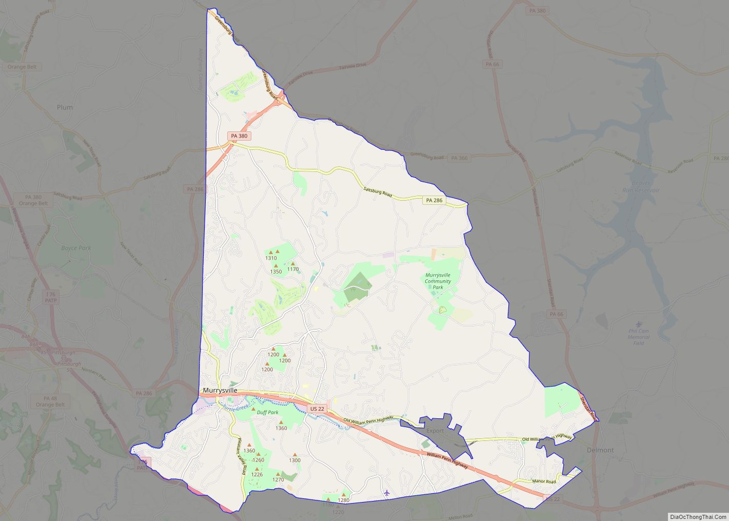 Map of Murrysville municipality