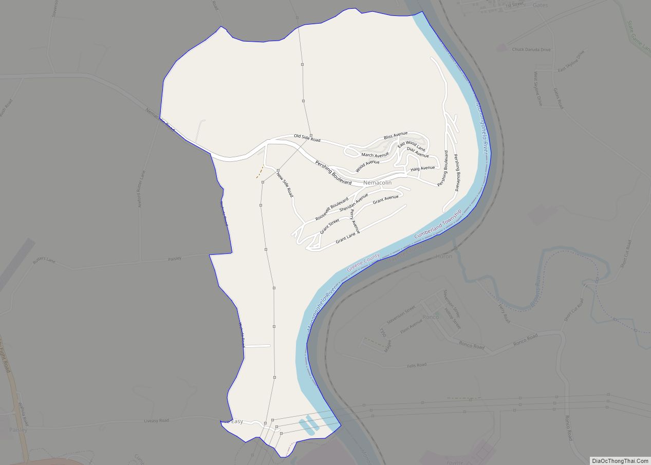 Map of Nemacolin CDP