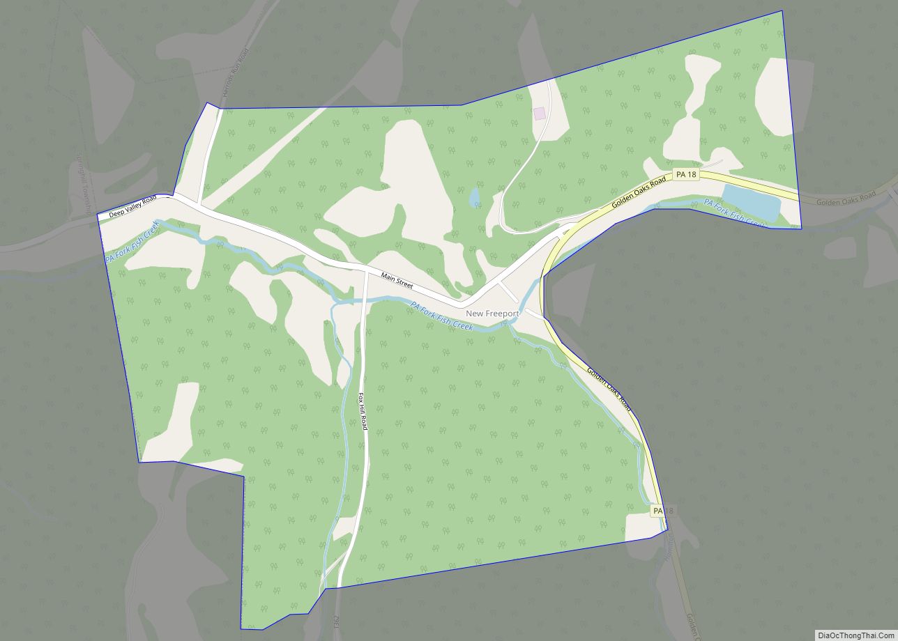 Map of New Freeport CDP