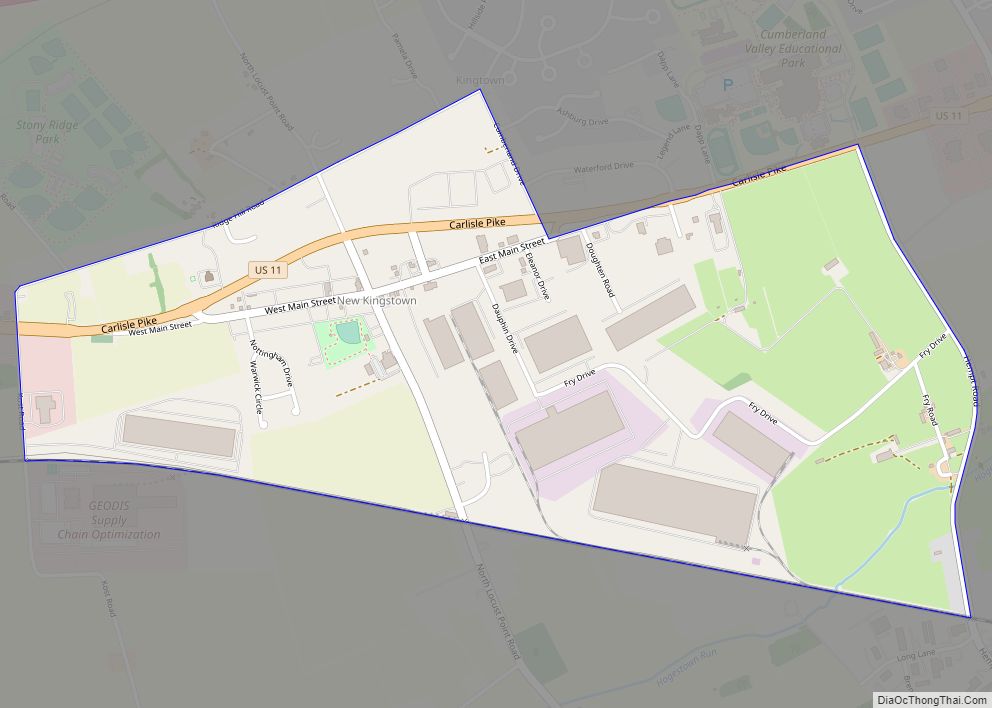 Map of New Kingstown CDP