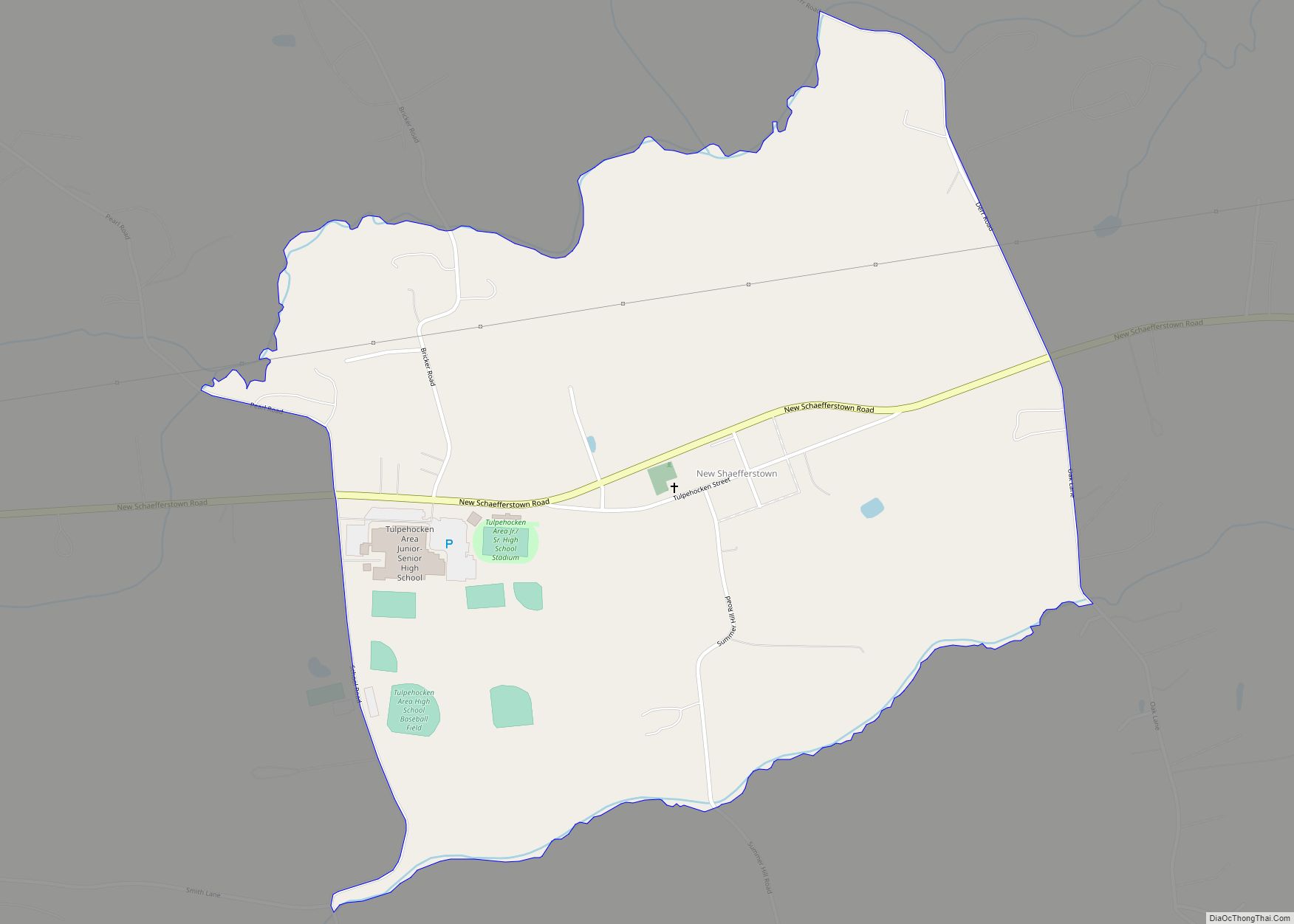 Map of New Schaefferstown CDP