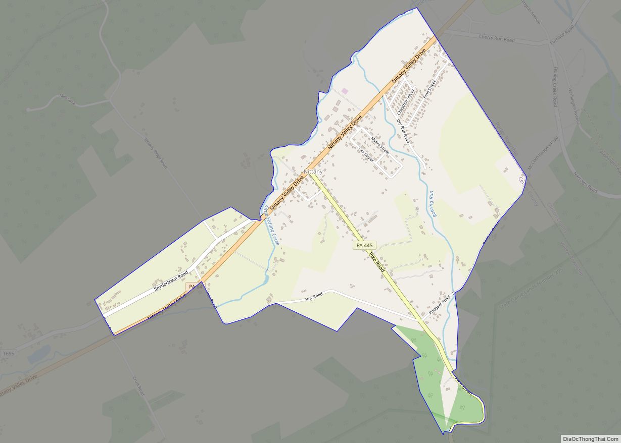 Map of Nittany CDP