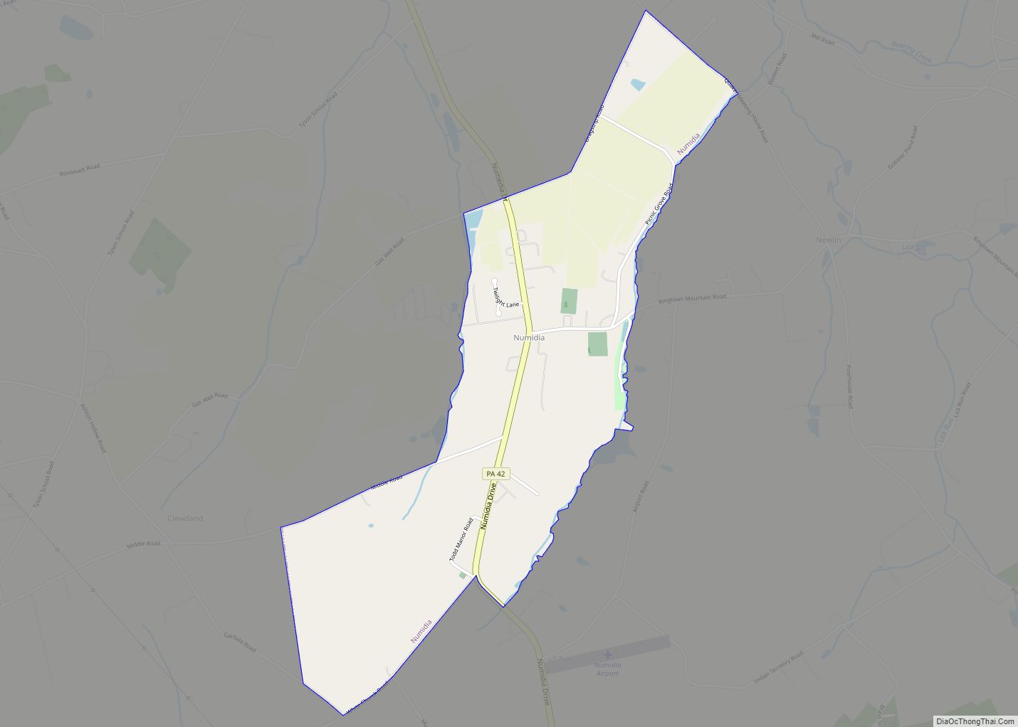 Map of Numidia CDP