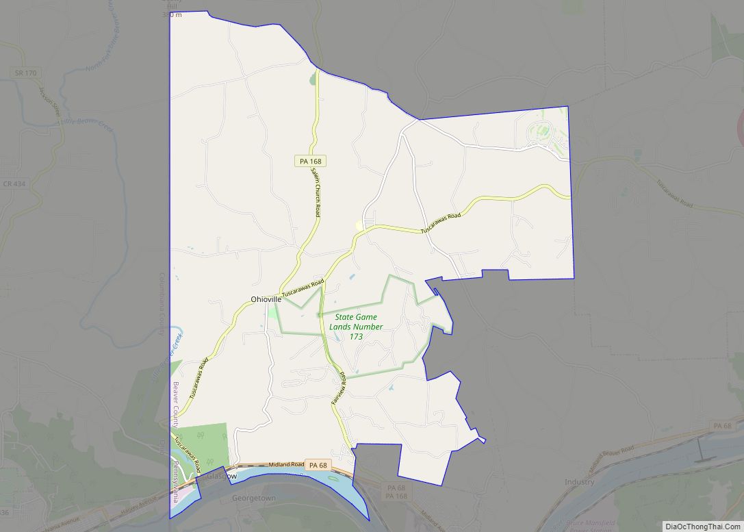 Map of Ohioville borough