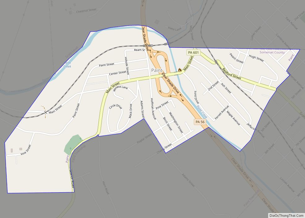 Map of Paint borough