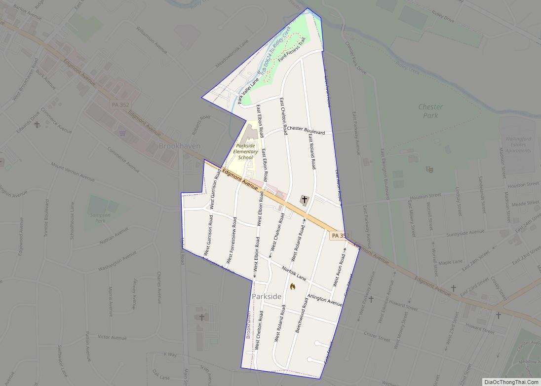 Map of Parkside borough