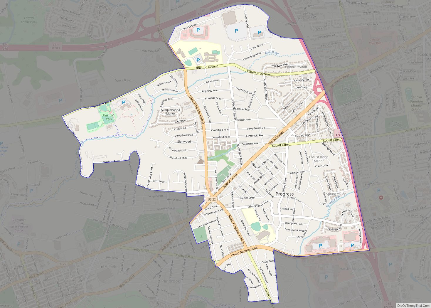 Map of Progress CDP