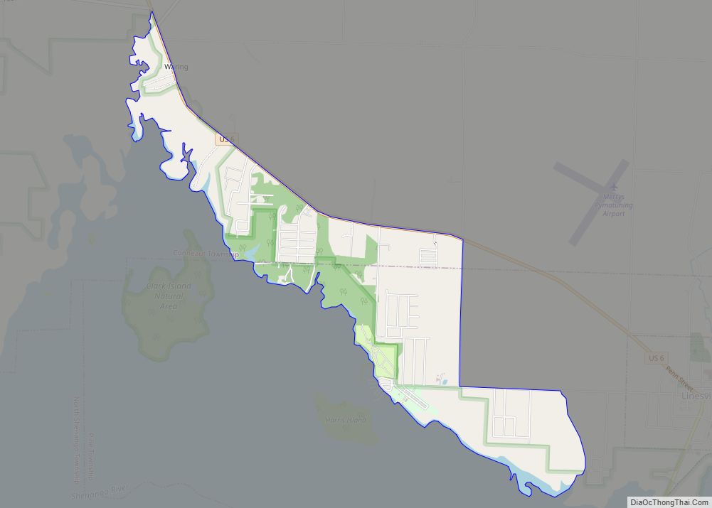 Map of Pymatuning North CDP