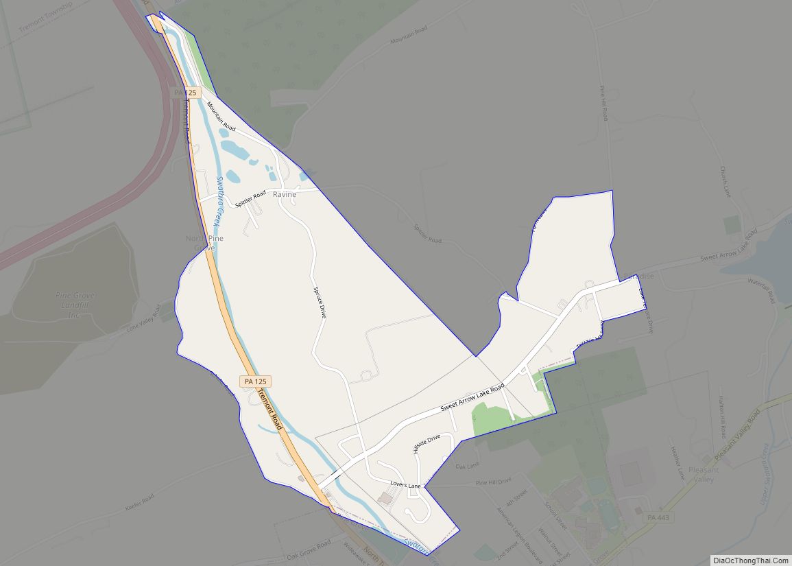 Map of Ravine CDP