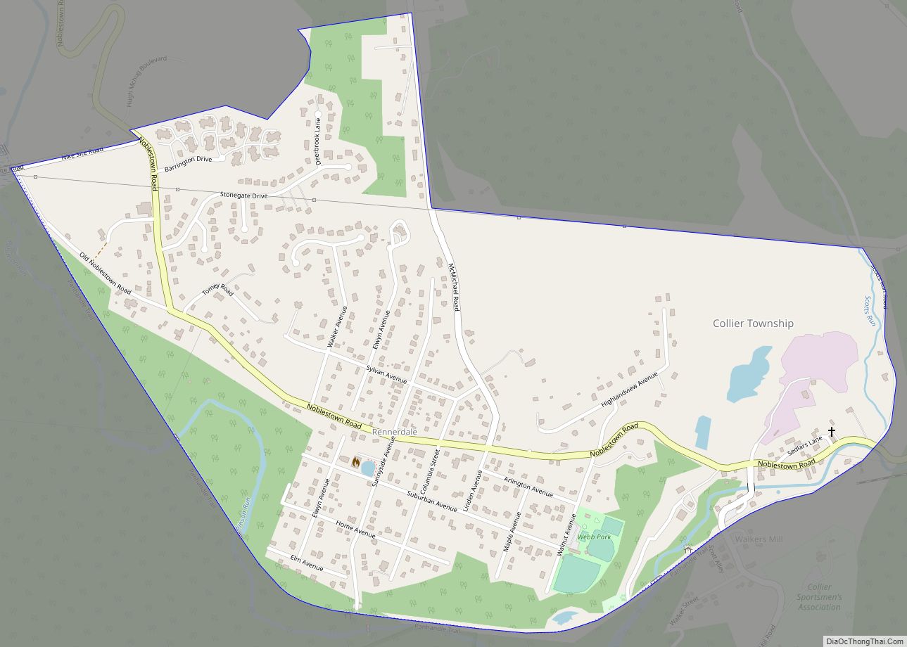 Map of Rennerdale CDP