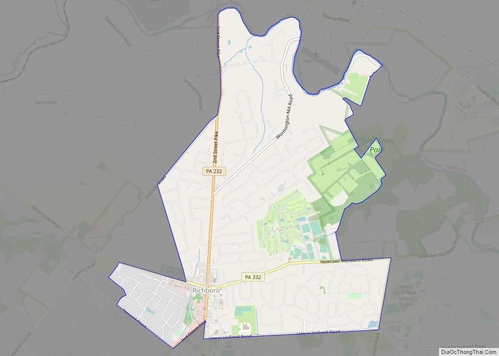 Map of Richboro CDP