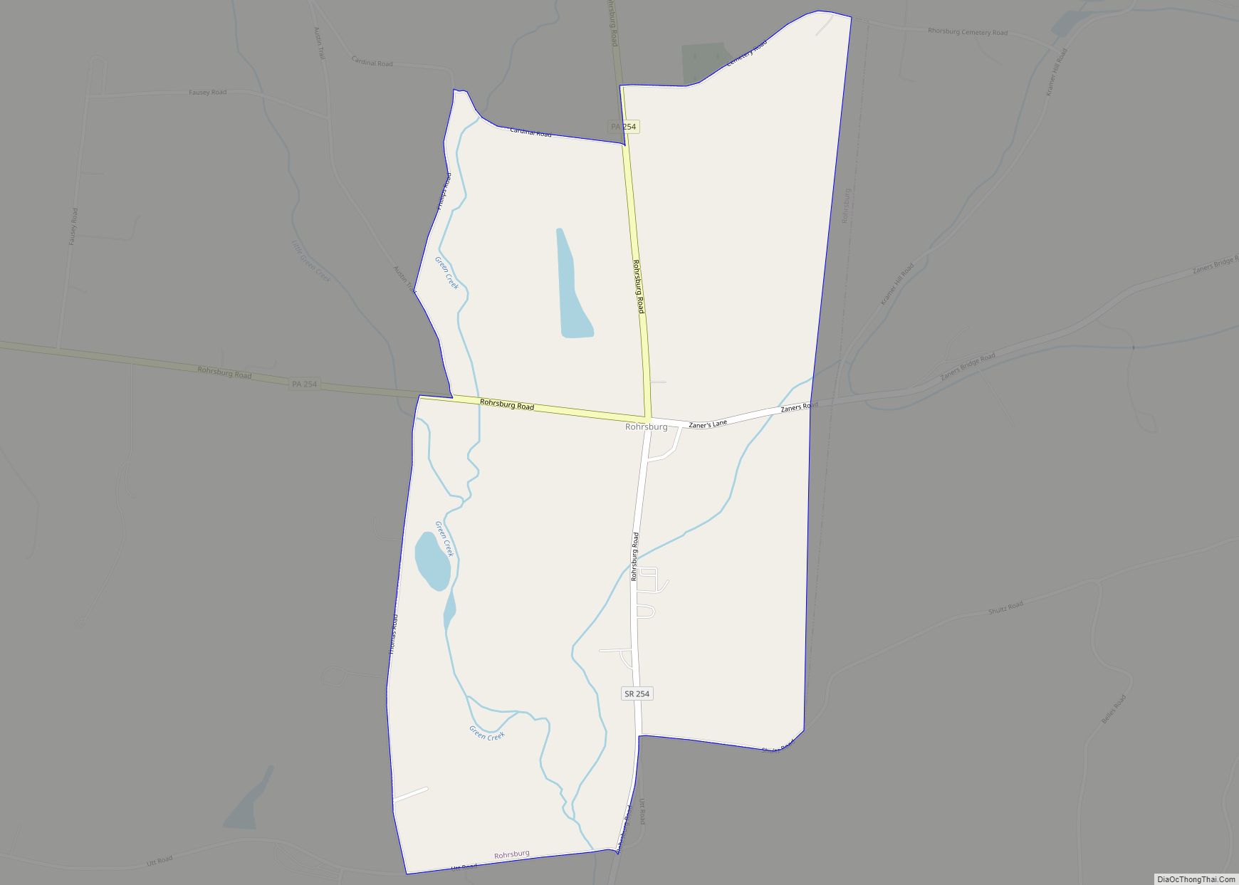 Map of Rohrsburg CDP