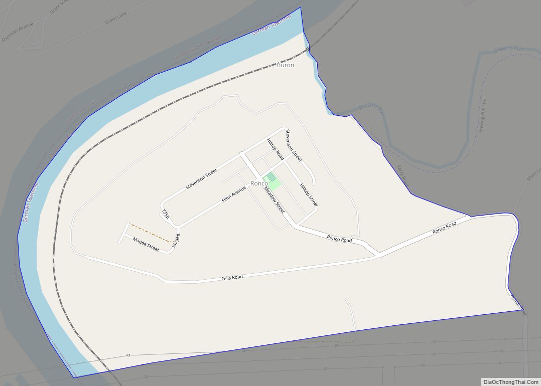 Map of Ronco CDP