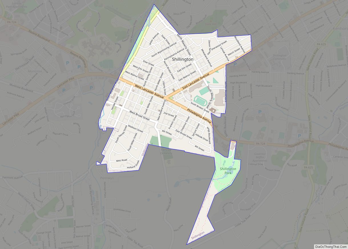 Map of Shillington borough