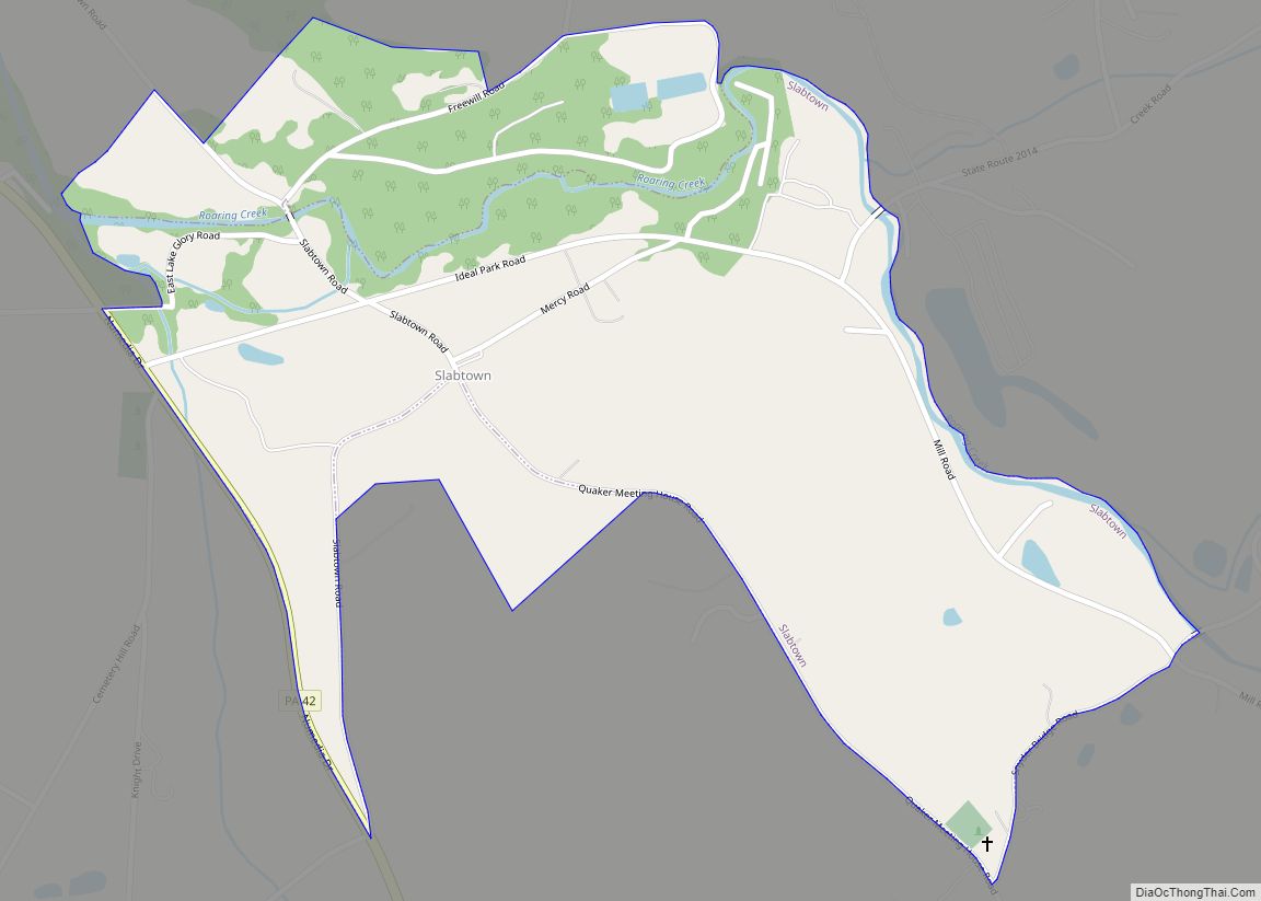 Map of Slabtown CDP