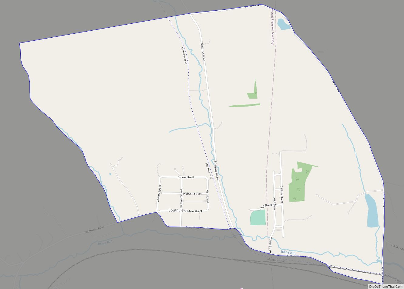 Map of Southview CDP