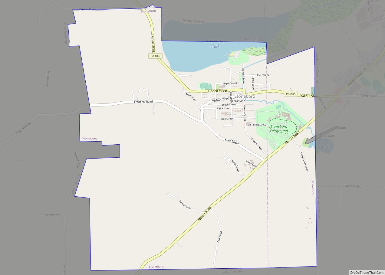 Map of Stoneboro borough