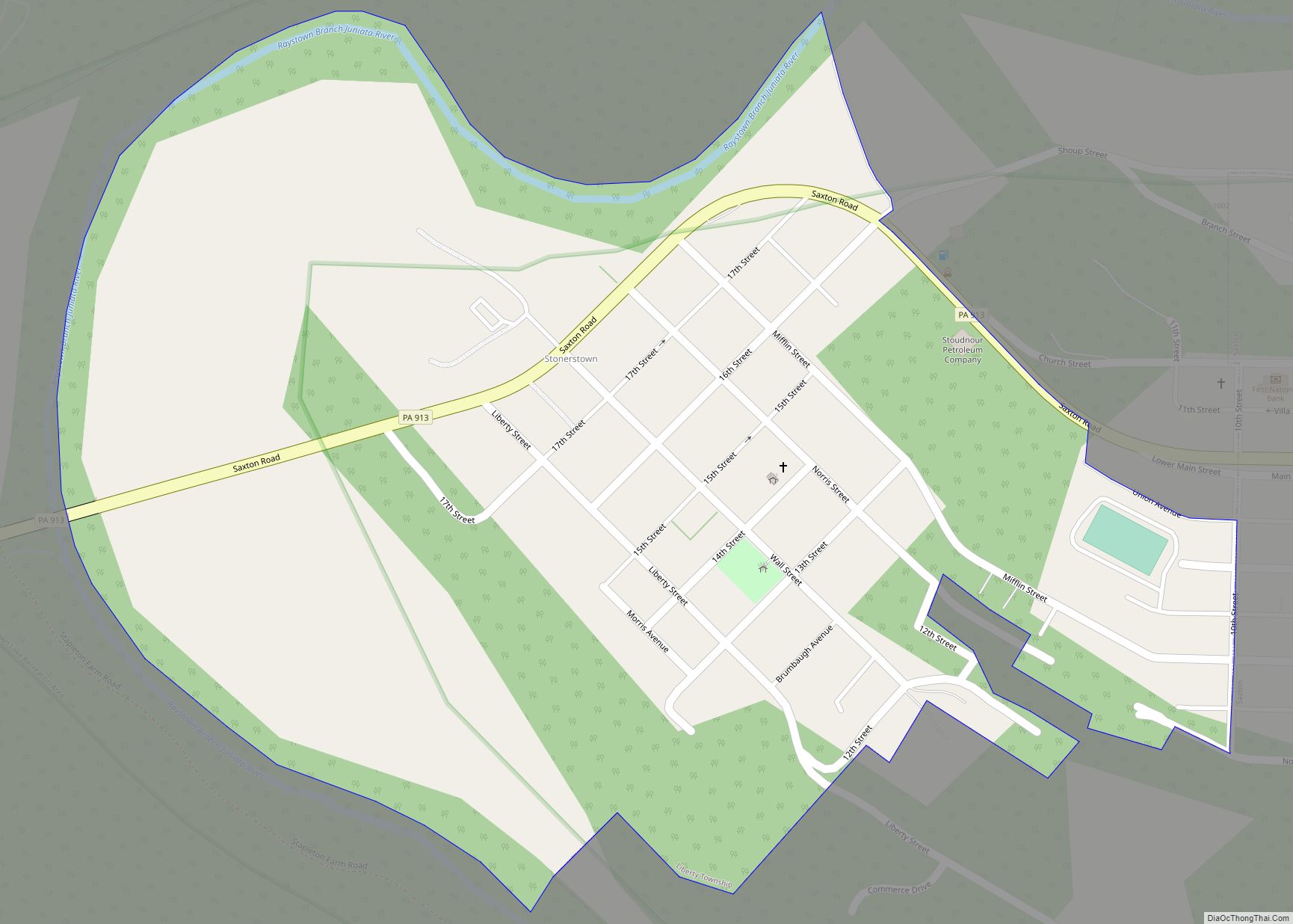 Map of Stonerstown CDP