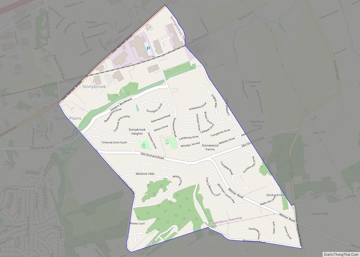 Map of Stonybrook CDP