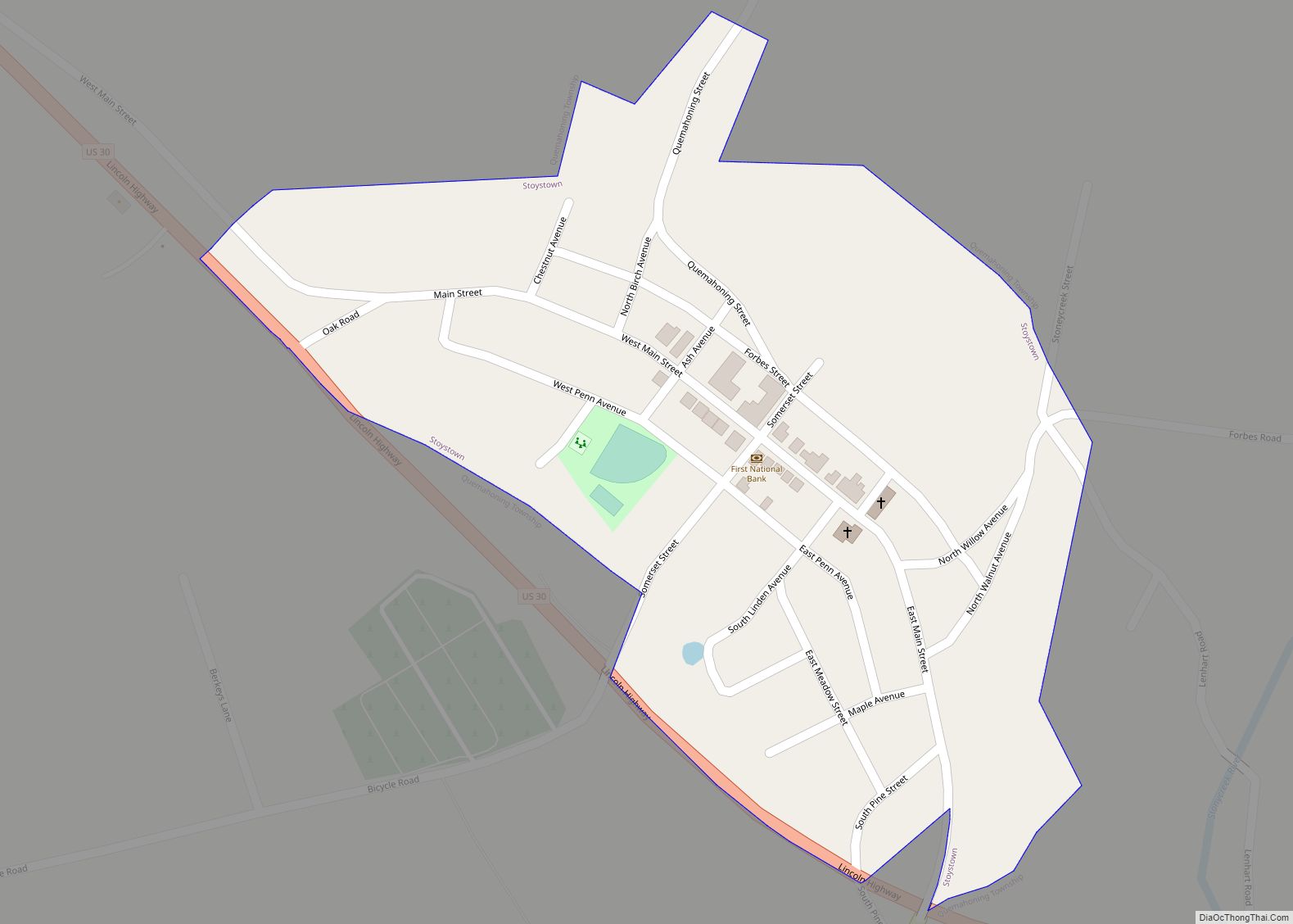 Map of Stoystown borough