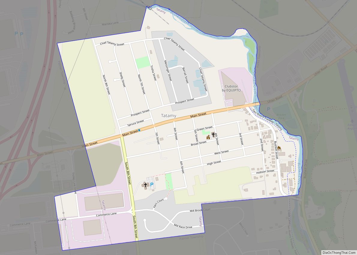 Map of Tatamy borough