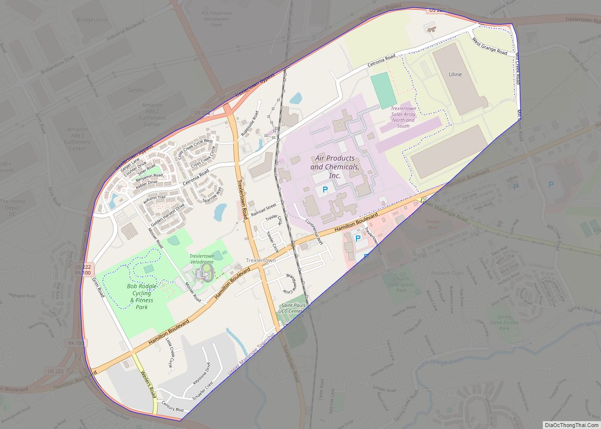 Map of Trexlertown CDP