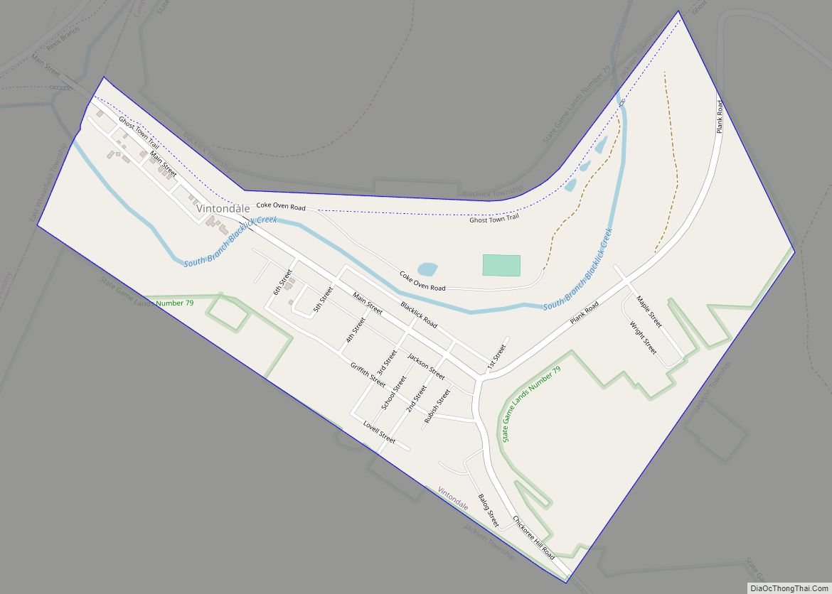 Map of Vintondale borough