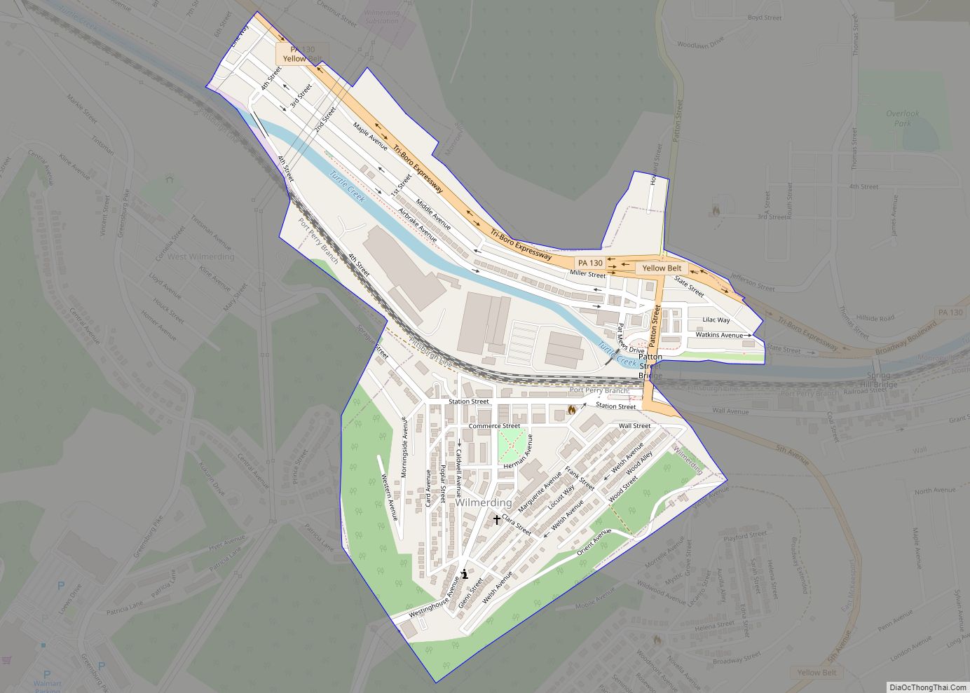 map-of-wilmerding-borough