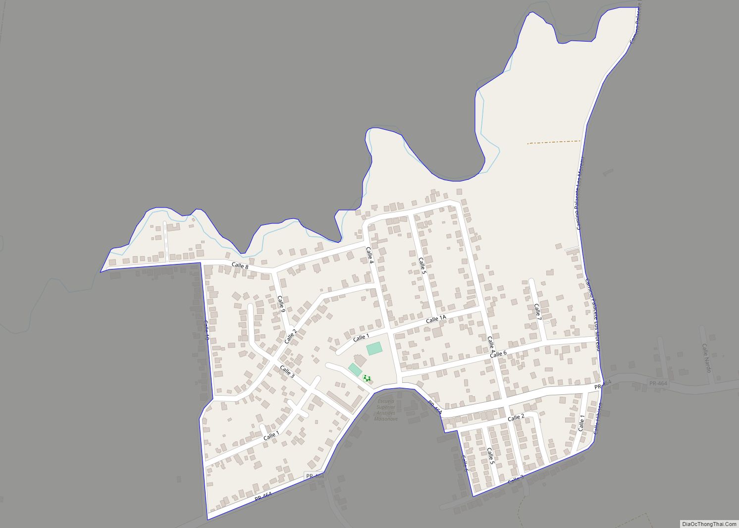 Map of Aceitunas comunidad