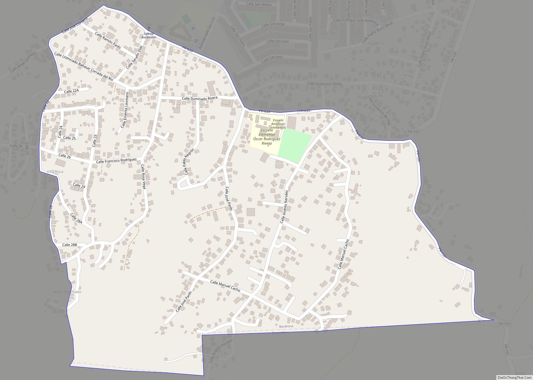 Map of Barahona comunidad