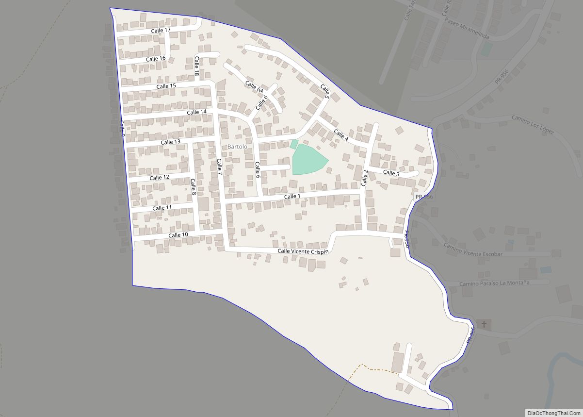 Map of Bartolo comunidad