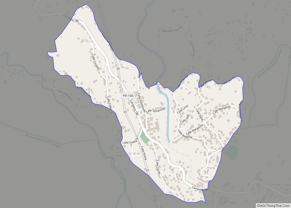 Map of Benítez comunidad