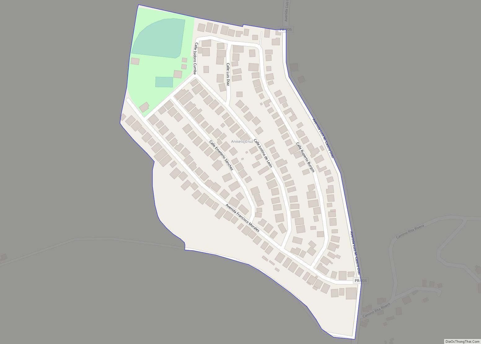 Map of Candelero Abajo comunidad