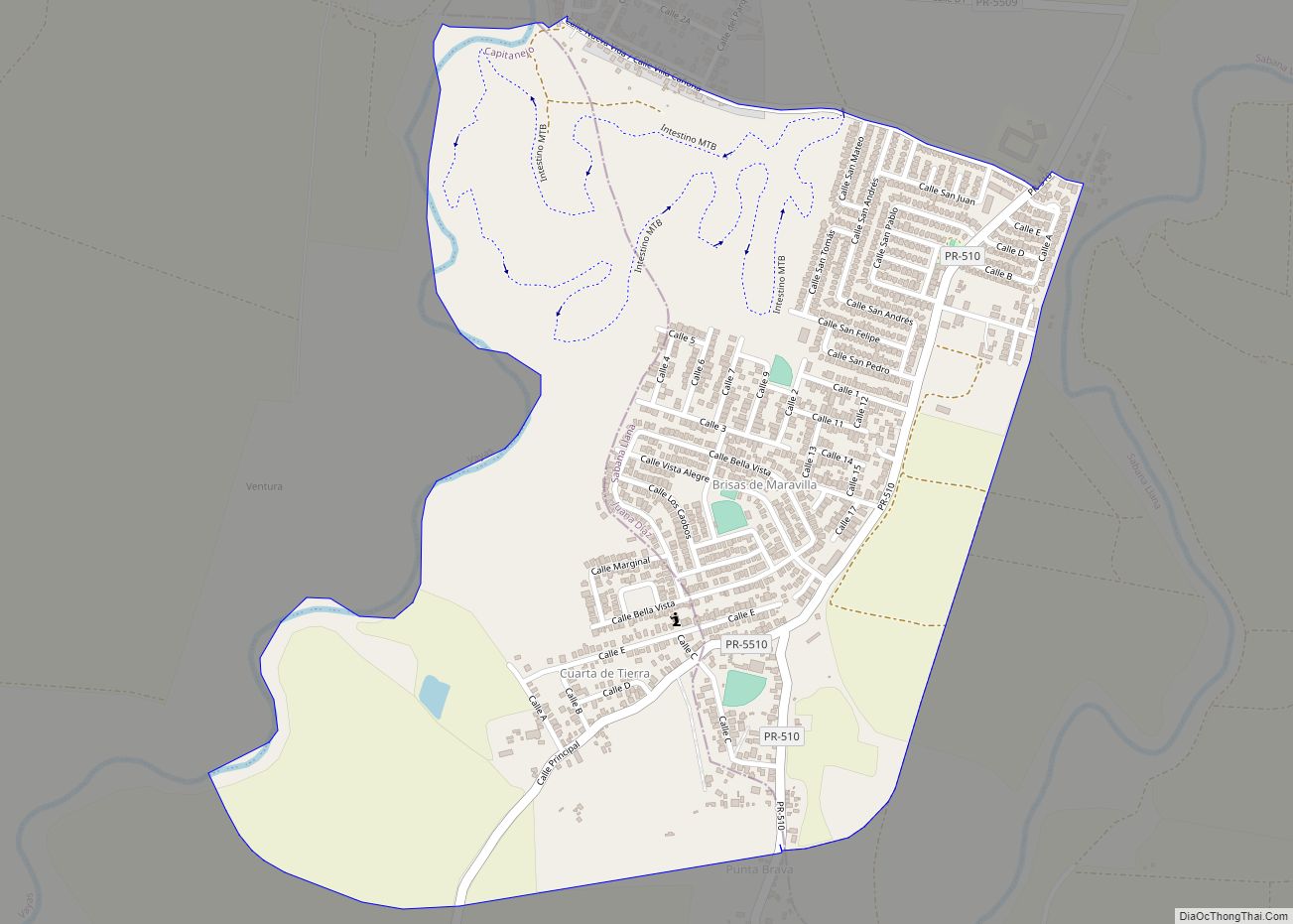 Map of Capitanejo comunidad