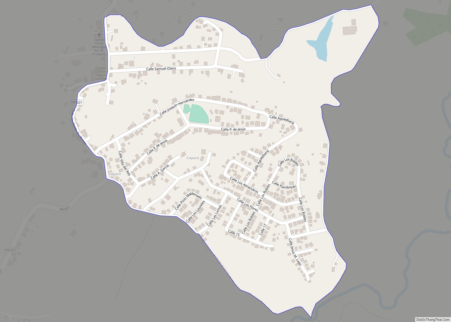 Map of Cayuco comunidad