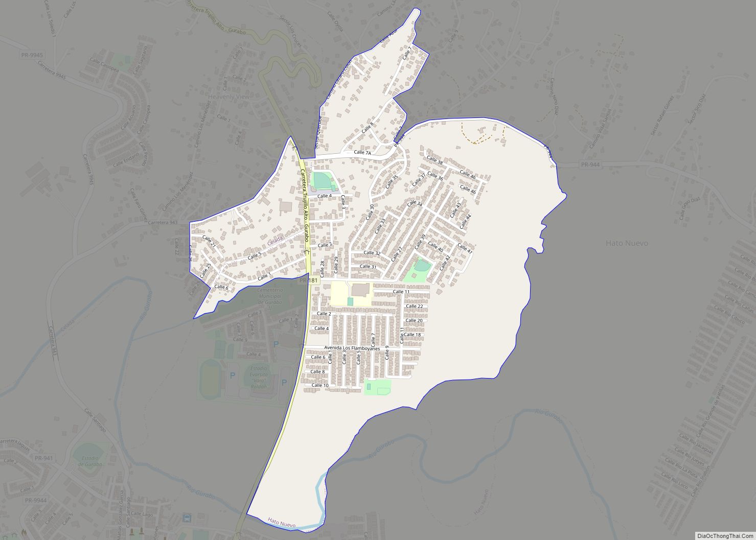 Map of Celada comunidad