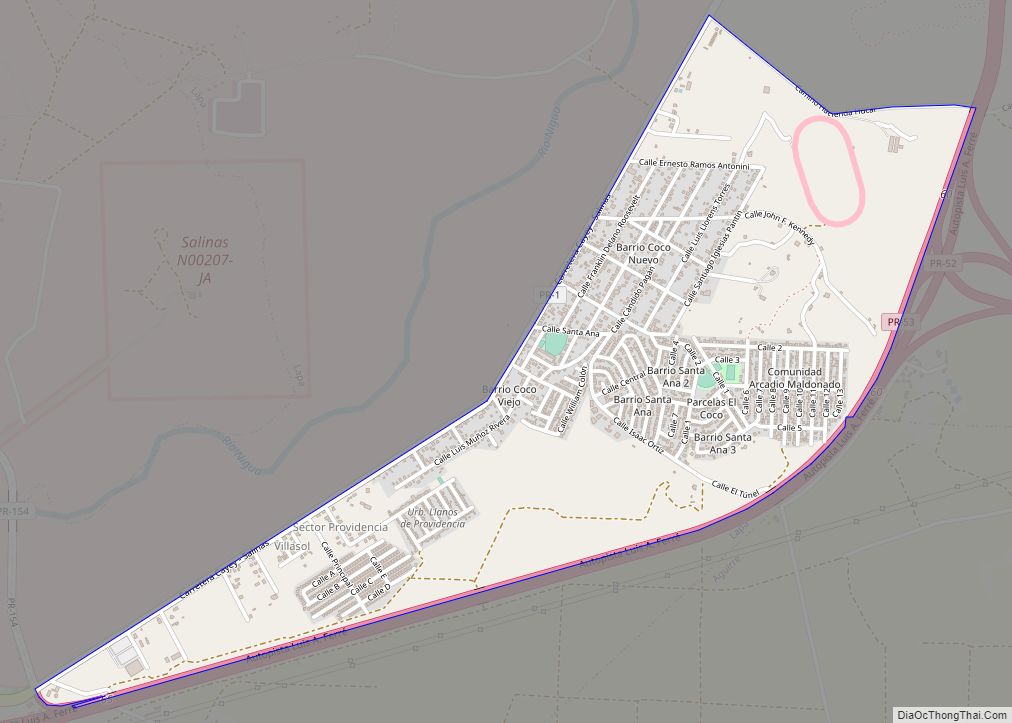 Map of Coco comunidad