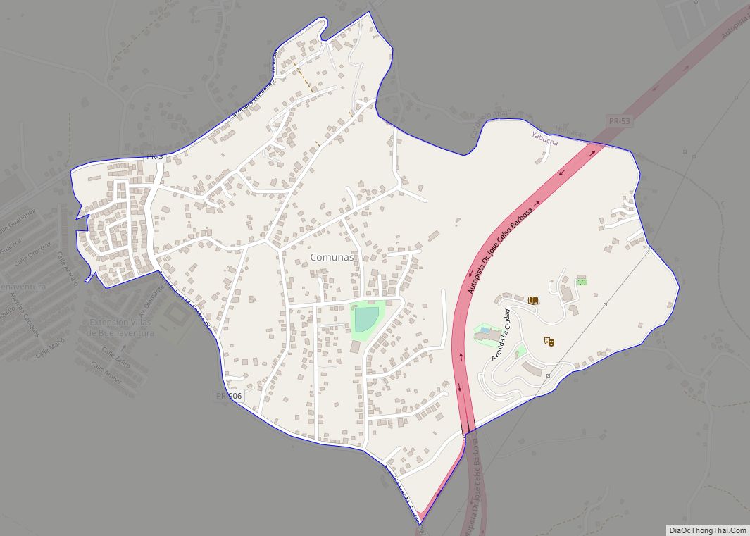 Map of Comunas comunidad