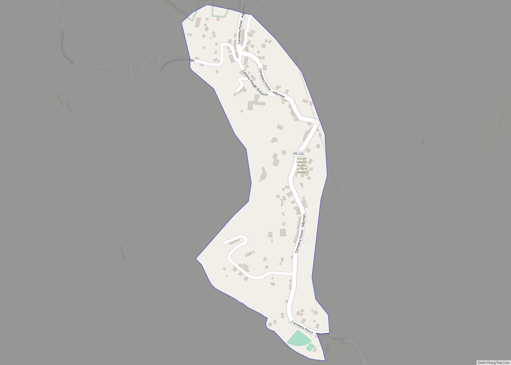 Map of Corral Viejo comunidad