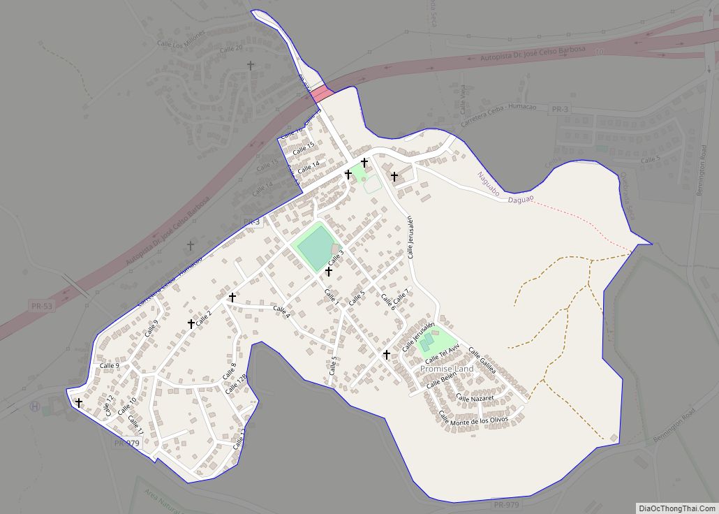 Map of Daguao comunidad