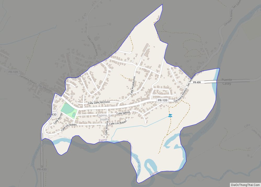 Map of Espino comunidad